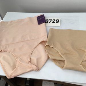 Yummie Small/Med Briefs, Pink & Tan, Pink has Silicone no slip, new